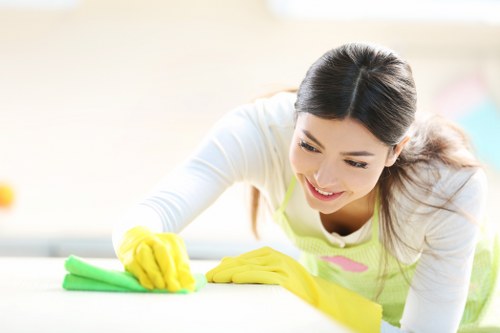 Local cleaners working on a move-out clean in SE1